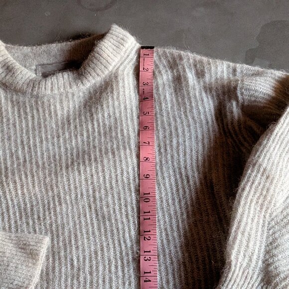 Everlane | The Cocoon Alpaca Crew |  Black Heather | Small - Picture 8 of 16